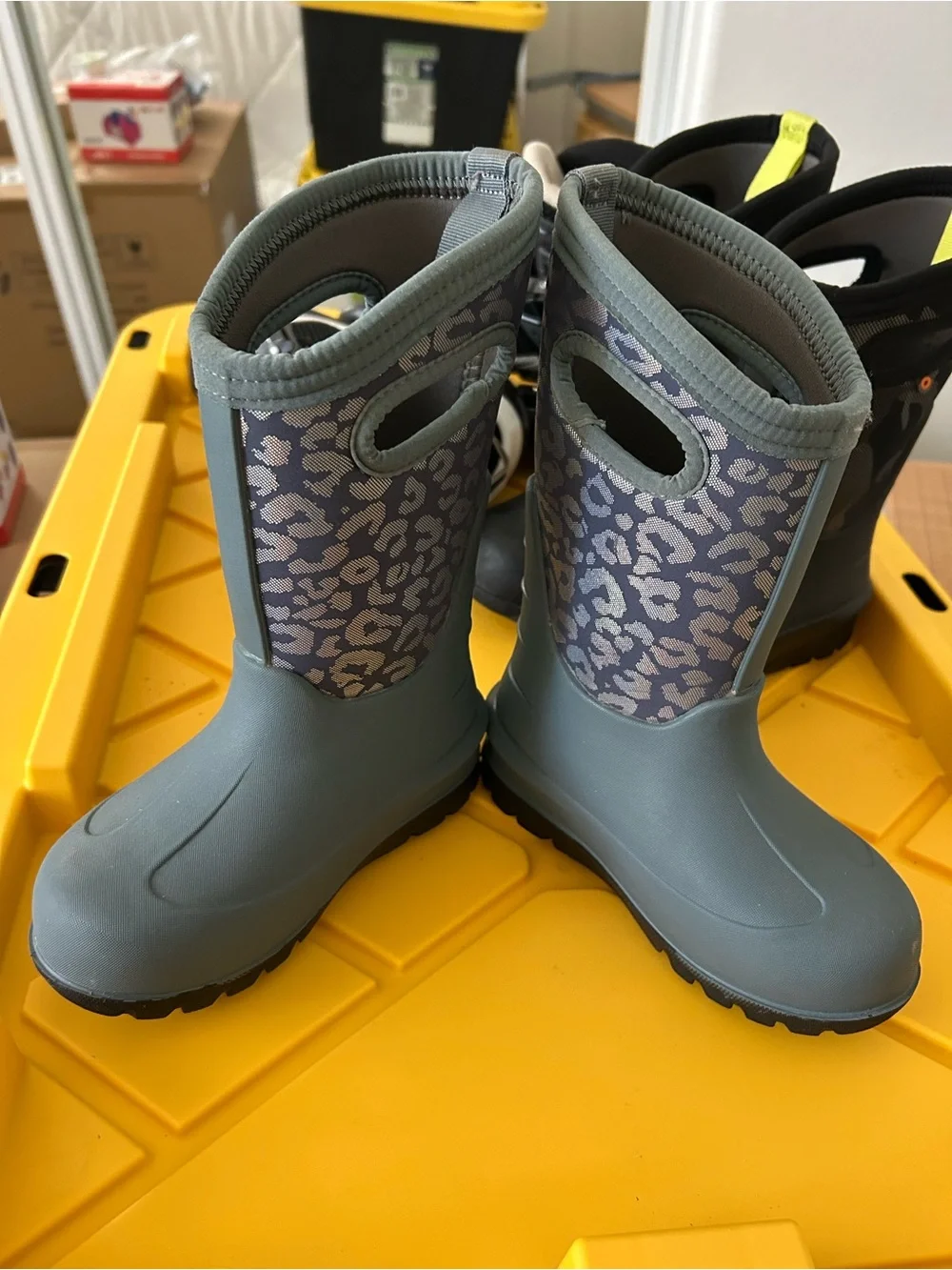 Bogs NEO-CLASSIC METALLIC LEOPARD Kids' 3 Season Boots